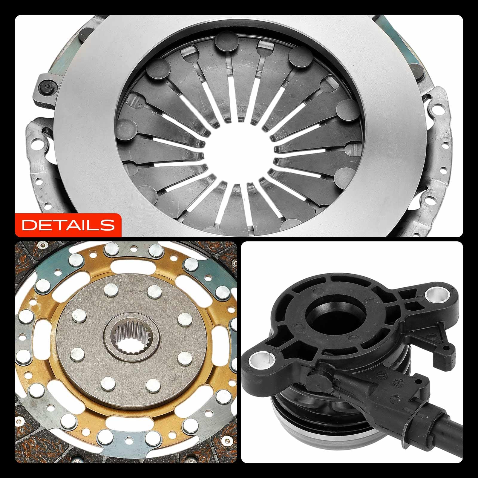 Frankberg Kit de embrague con cojinete de desembrague central 3062000Q0H | con grasa sintética, 21 dientes; Compatible con: X-Trail T31, Koleos I HY, Qashqai +2 I J10 NJ10