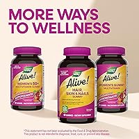 Vista 7 de Nature's Way Alive! Gomitas para el cabello, piel y uñas suplemento dietético, fórmula avanzada de belleza*, con colágeno 100 mg y biotina 2500 mcg
