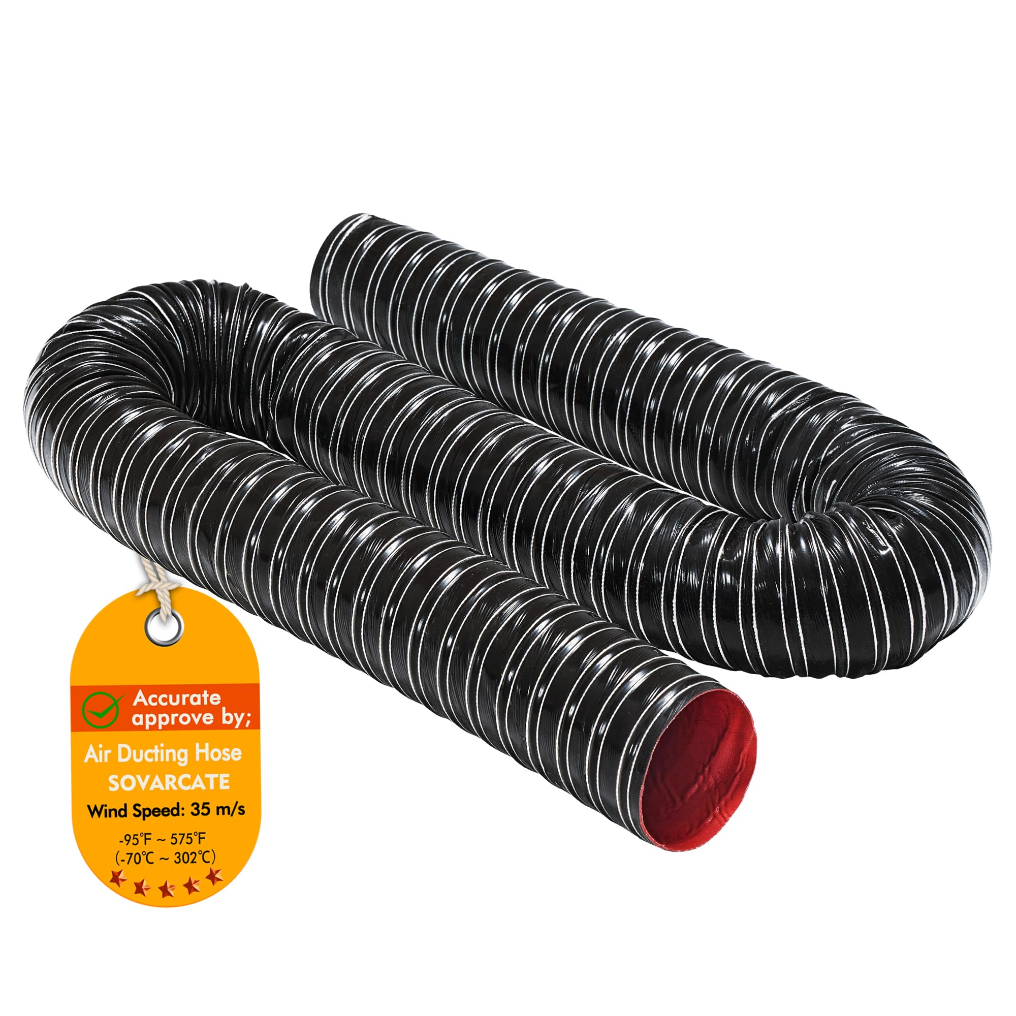 2 12 in Intake Hose Automotive Air Duct Hose Length 1 Meter 3.3 Feet Double-layer Silicone Flexible Brake Cooling Ducting Induction vacuum hose for Air System Black product thumbnail 3