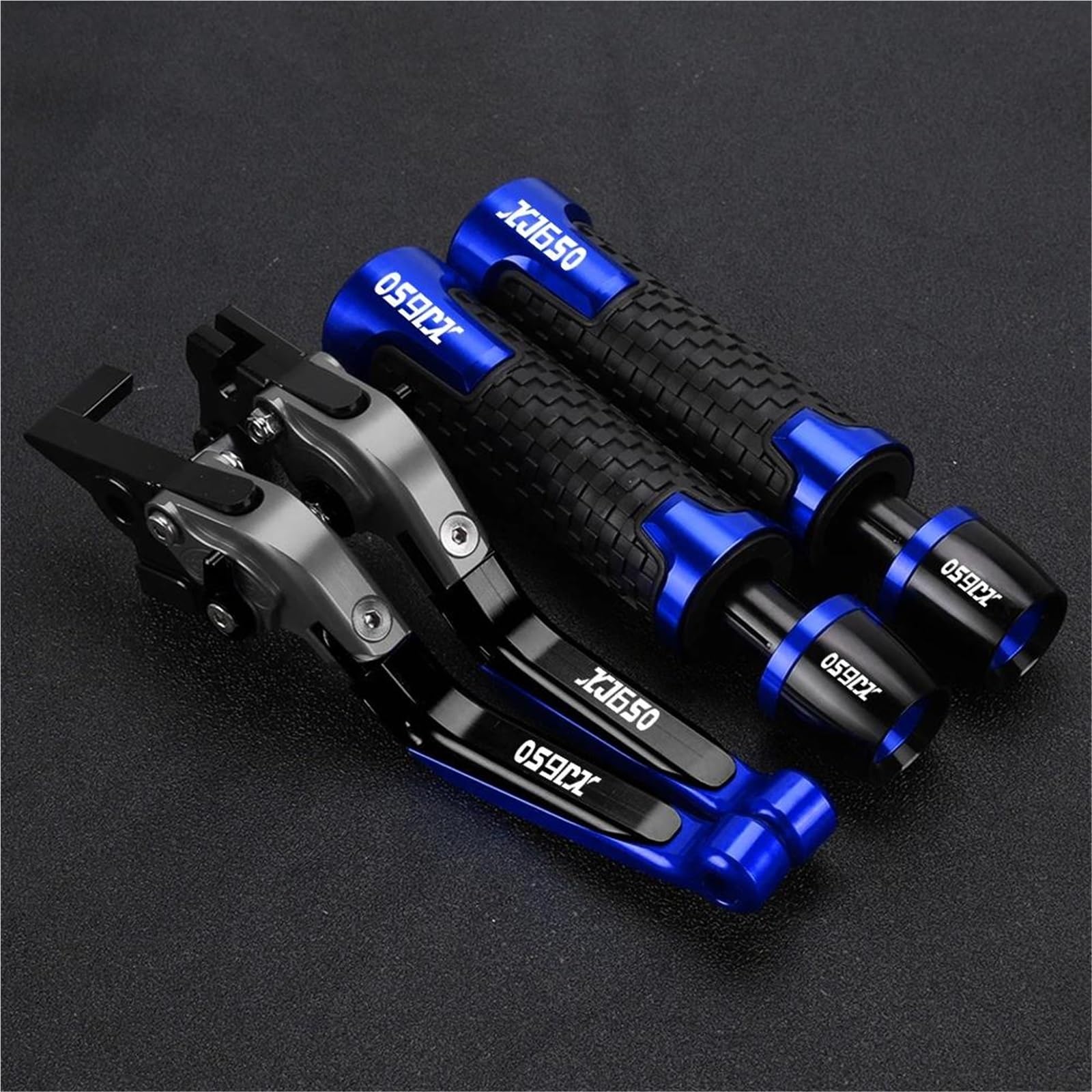 GQUIKGW Replace Motorcycle Handle Bar Extendable Folding Brake Clutch Lever Handlebar for Y-AMAHA for Turbo XJ650 1980-1985(Blue 3)