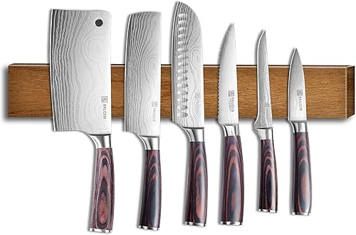 Soporte magnético de cuchillos de 16 pulgadas para cocina, tira magnética extra fuerte para cuchillos de pared, soporte de pared para cuchillos de