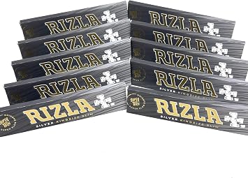 Rizla King Size Slim Silver Full Box Of 50 Booklets