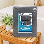 Utopia Towels 4 Pack Premium Bath Towels Set, 27 by 54 Inches, 100% Ring Spun Cotton 600GSM, Lightweight and Highly Absorbent Quick Drying Towels, Perfect for Daily Use, Grey