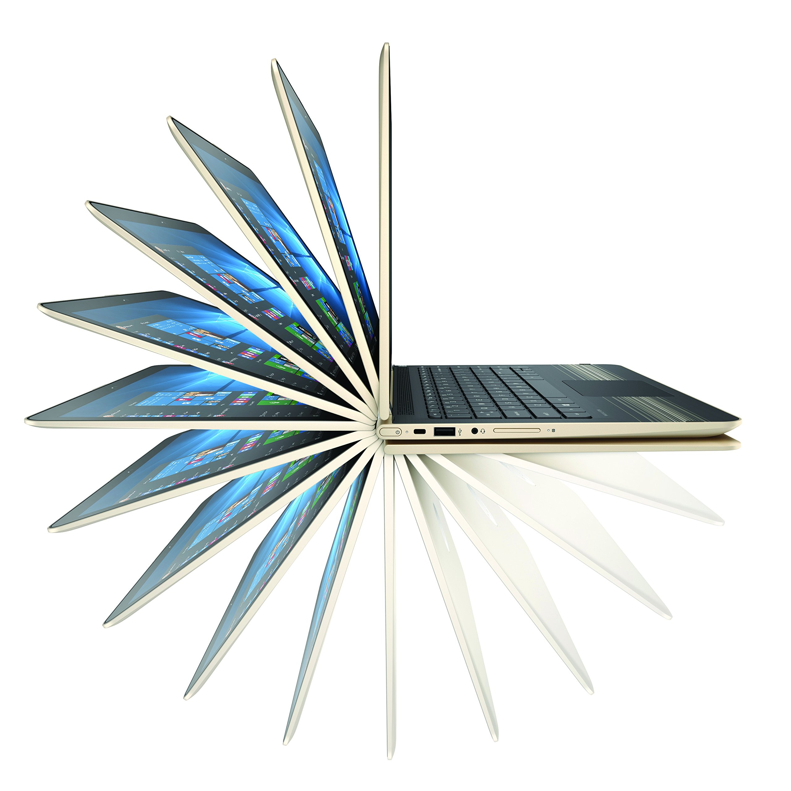 HP Pavilion x360 13-u108na 2.40GHz 13.3" 1366 x 768px Ekran dotykowy Czarny, Złoto Hybryda (2w1)