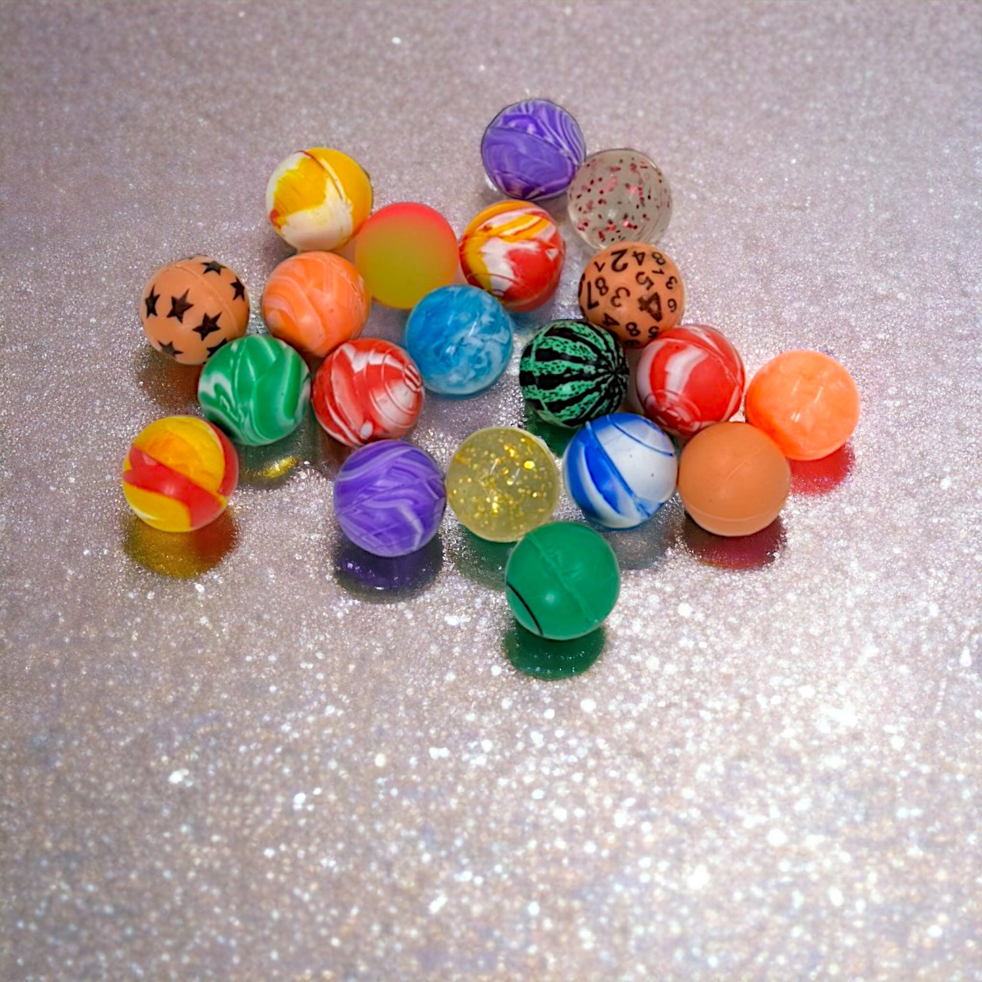 MIJOMA Kunterbunte Mini-Flummis Bouncing Balls Set 20 Stück | Perfekte