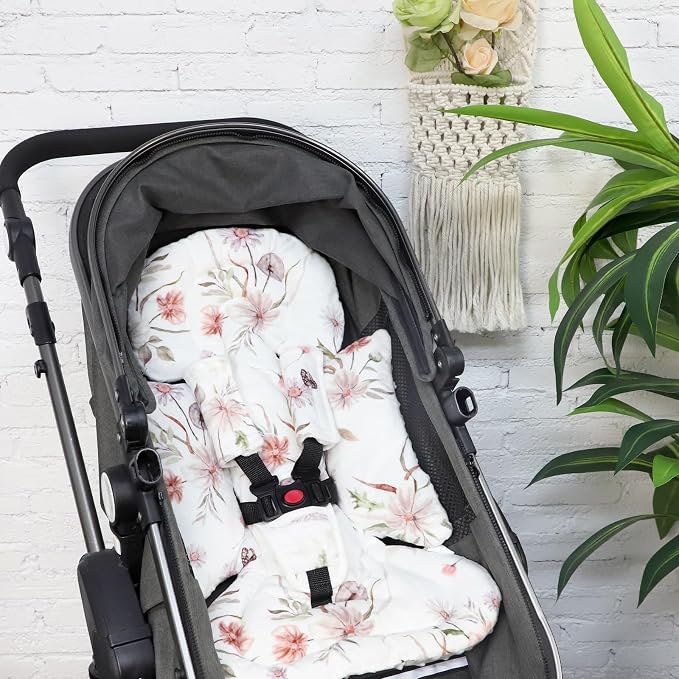 Insertos suaves para asiento de bebé con soporte de cabeza miniatura 8