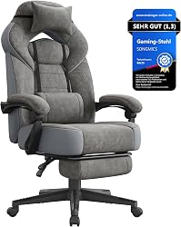 SONGMICS Chaise de Jeu, Chaise d'Ordinateur, Ergonomique,…