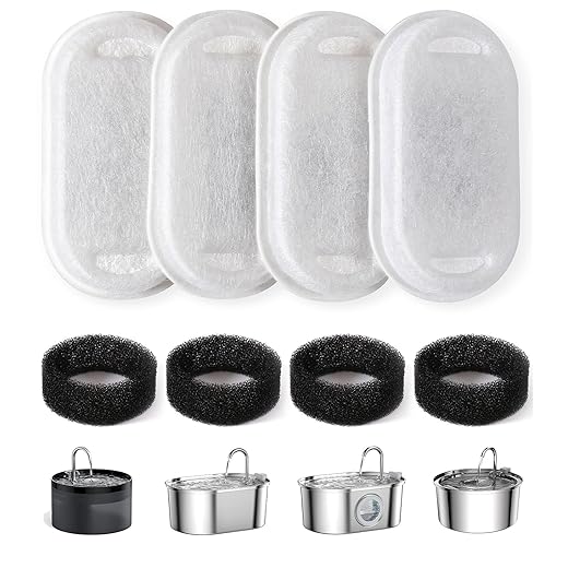 PewinGo Fuente para Perros 2L Silenciosa, Bebedero Gatos Automática con Agua Nivel LED Indicadora, Filtro de Carbón Activadoy 4 Juguetes, Fuente para Gatos para Mascotas Gatos Perros 3 Modos Ajustable