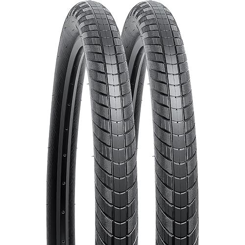 YUNSCM 2-PCS 27.5" Bike Tires 27.5x2.10/54-584 Compatible with Road City Bike 27.5x2.0 27.5 x 2.10 27.5x2.125 Bicycle Tires (Y-775)