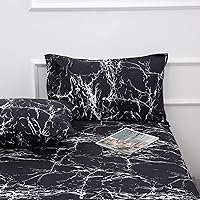 Vista 5 de Best Season Juego de sábanas de 3 piezas, tamaño individual, juego de sábanas de microfibra suave y duradera, bolsillo profundo, resistente a