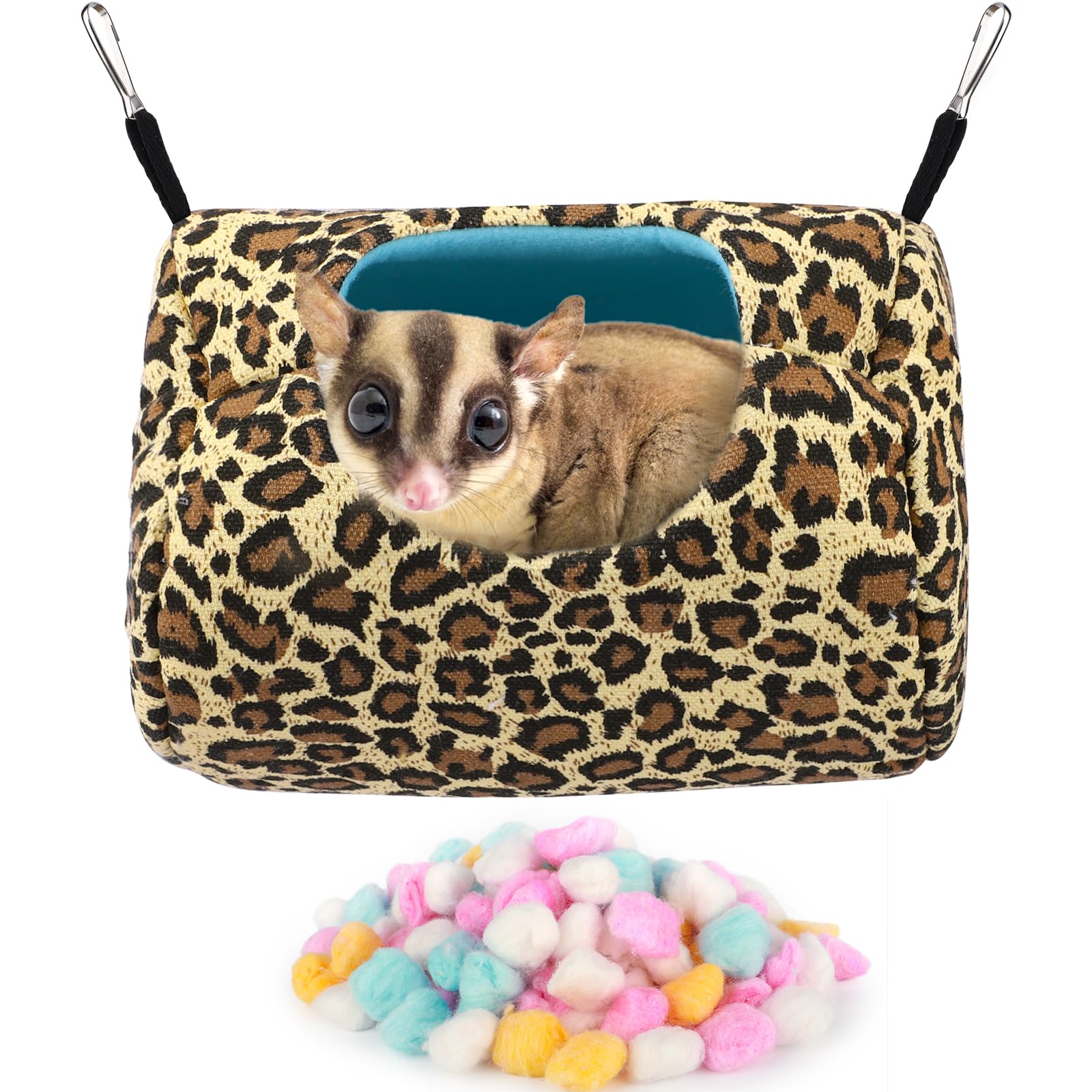 Amazon.co.jp: Segarty モモンガ 寝袋 ヒョウ柄 ブランコ形