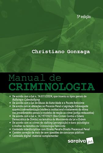 Manual de Criminologia - 5ª edição 2024