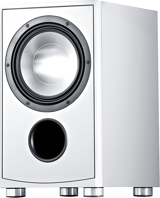 Canton AS 85.3 SC wydajny aktywny subwoofer (200/280 W), biały