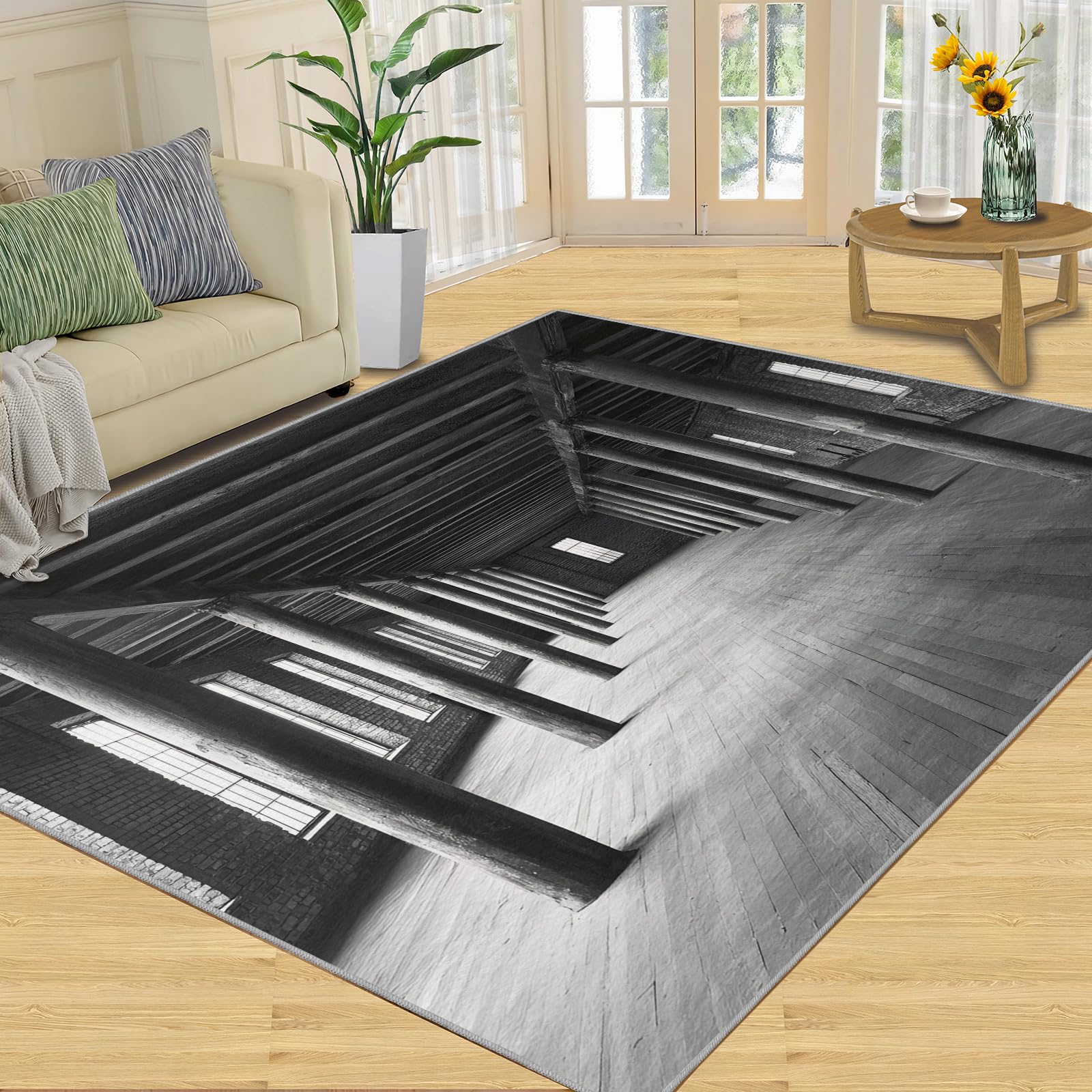 Tapis chinois rétro pour chambre et salon au design chaleureux