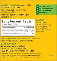 Vista 6 de Vitamina B1 Nature Made de 0.0035 oz, 100 comprimidos, PHARMAVITE647545, 100, 1, 1