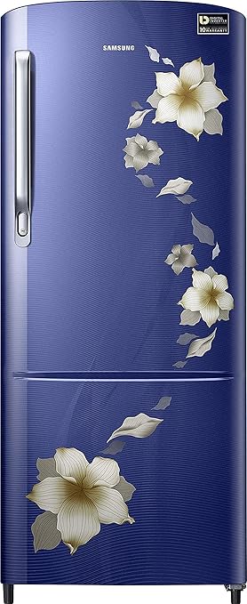 Samsung 192 L 3 Star Inverter Direct Cool Single Door Refrigerator(RR20T172YU2/HL, Star Flower Blue)