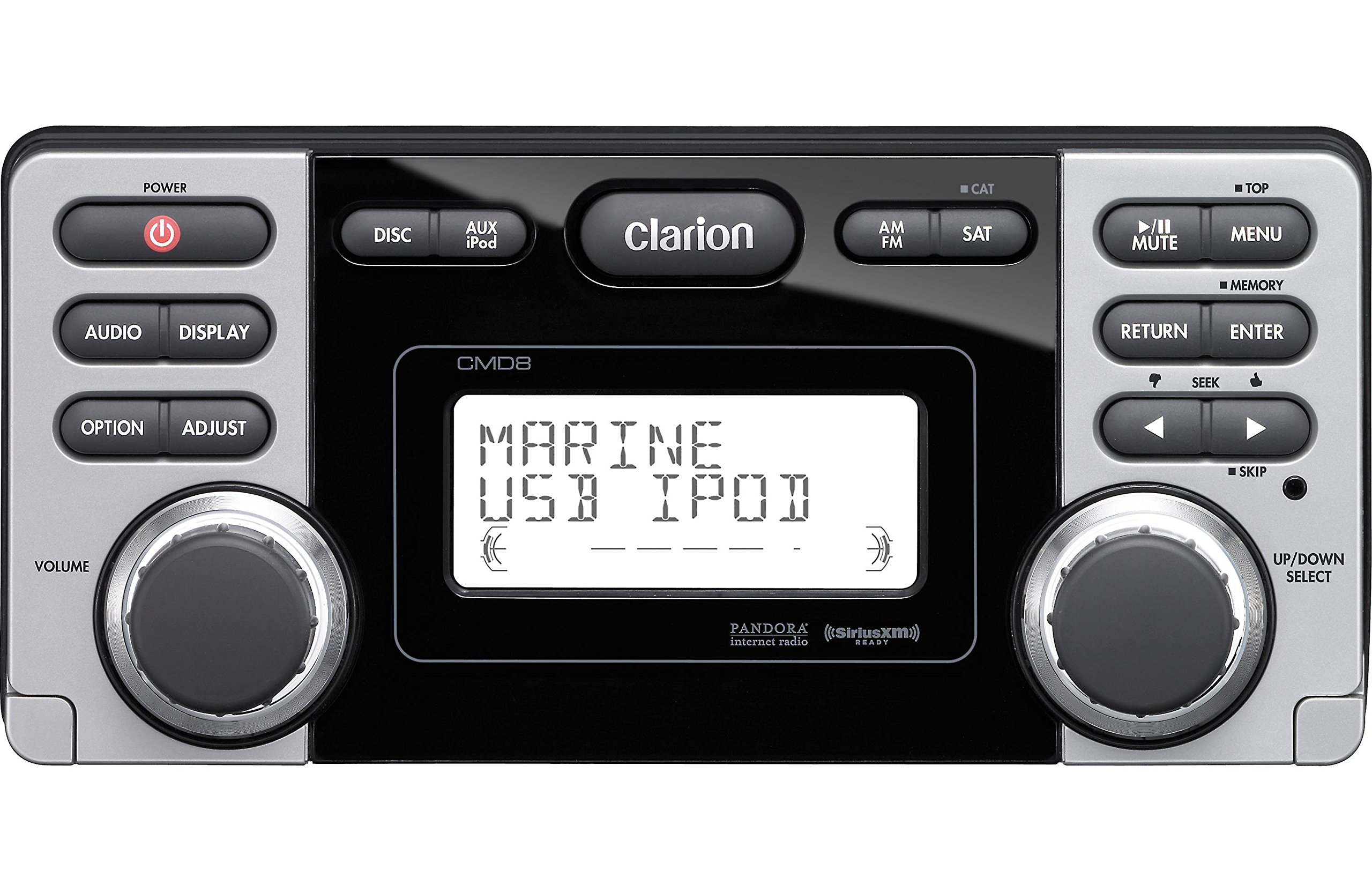 Clarion CMD8 1.8-Inch Marine CD-USB-MP3 Receiver