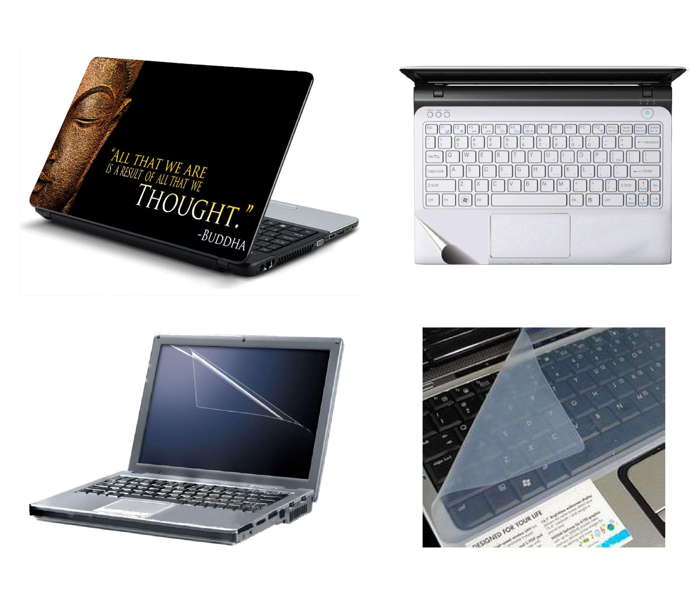 NAMO ART 4in1 Notebook Buddha Quote Laptop Skins With Laptop Screen Protector, KeyBoard Protector & Trackpad Skin For All Laptop- 15.6 Inch(Combo) (B074LTVWKG) Amazon Price History, Amazon Price Tracker