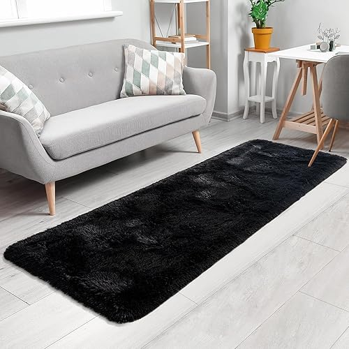 Vista 73 de Pacapet Alfombras esponjosas, alfombras peludas de felpa beige para sala de estar, dormitorio, alfombra mullida para habitación de los niños