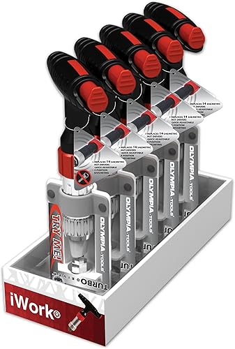 Miniatura 6 de Olympia Tools Turbo Driver 76-408 - Llave universal con mango en T y destornillador, 14 en 1