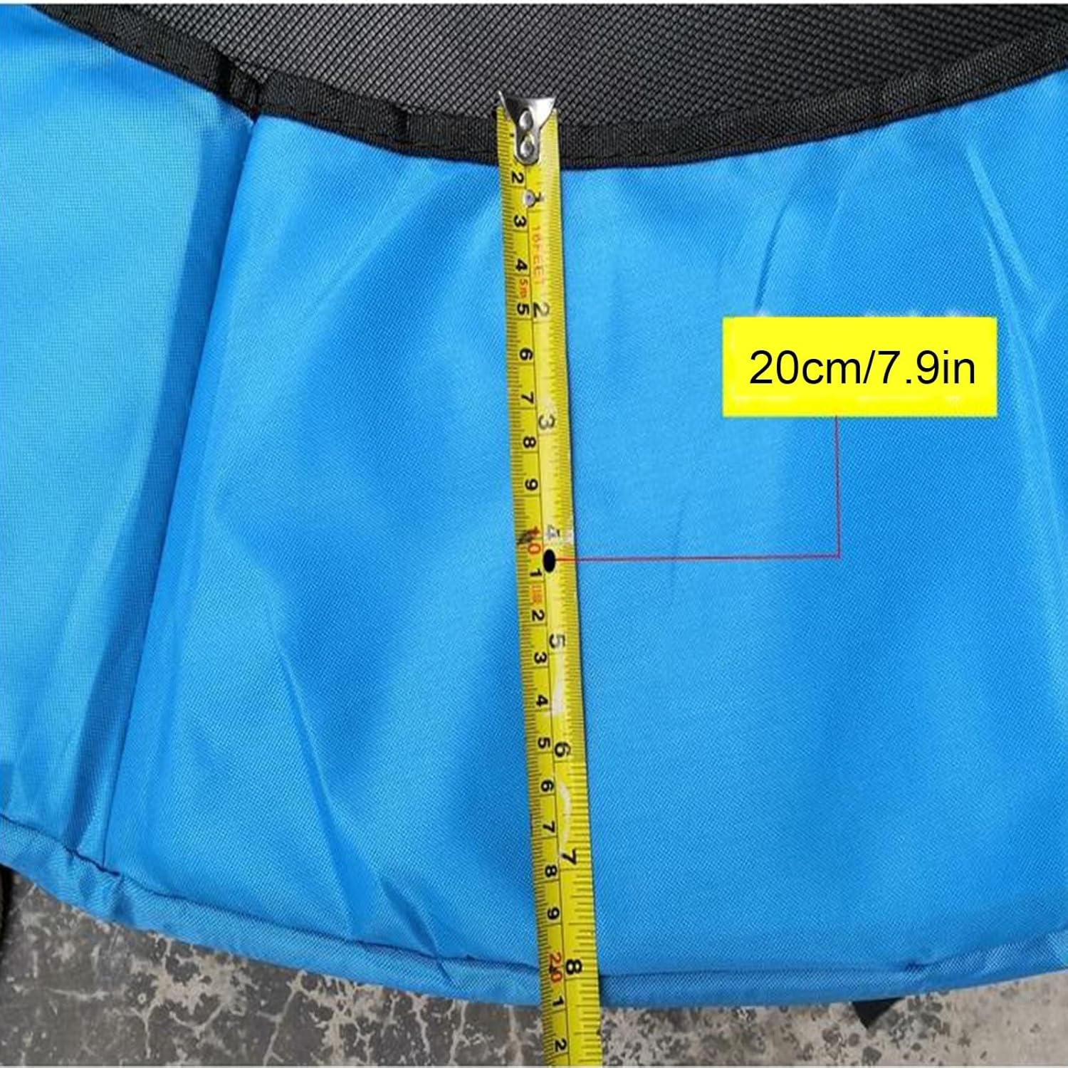 Trampoline Spring Cover Pad,Waterproof Trampoline Pad Replacement Cover,800D Tear-Resistant Oxford Cloth,fit Indoor Trampoline for Toddlers(Yellow,1.2m)