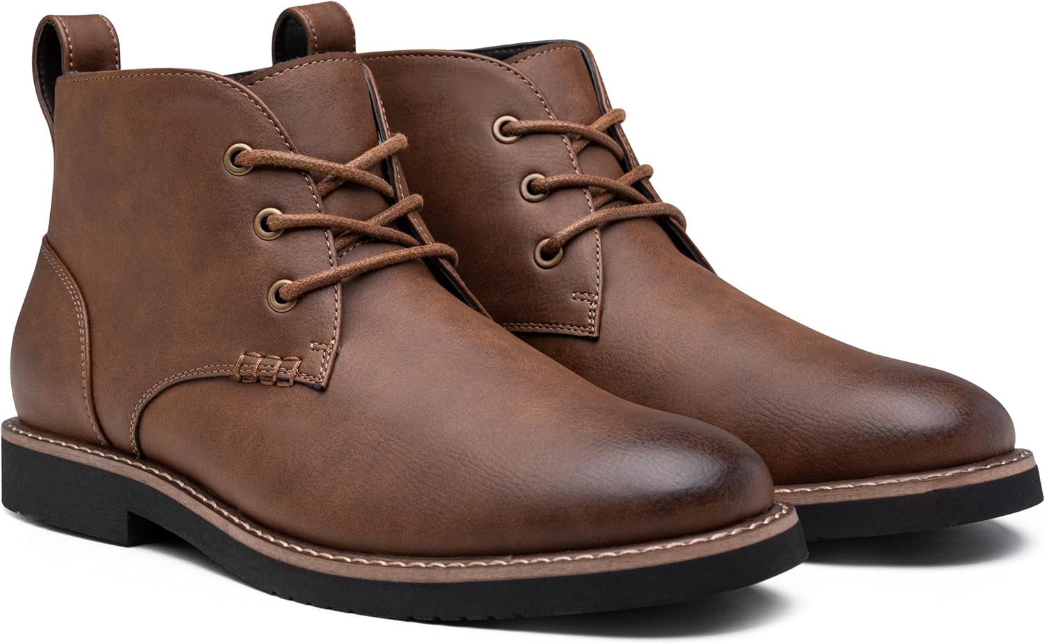 Vostey Men's Chukka Boots Classic Casual Ankle Boots for Men Dress Shoes Lace-Up - Image 3