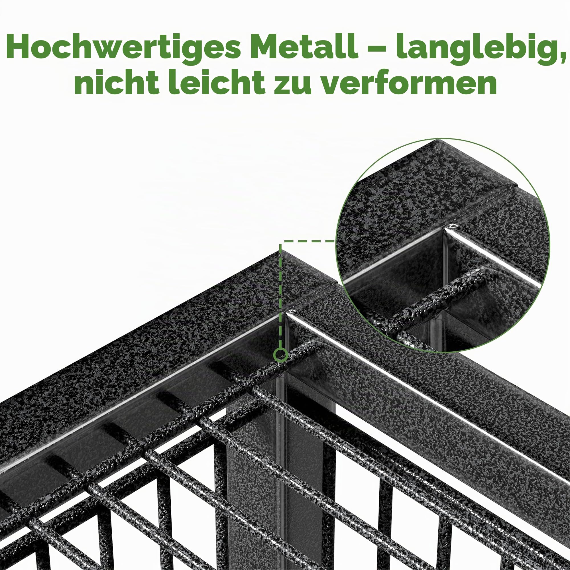 ACXIN Vogelkäfig Metall Vogelvoliere mit Rollen, Wellensittichkäfig mit Holzstangen und Futternäpfen, Tierkäfig Vogelhaus für Papageien, Tauben, Sittiche und Finken (Typ D)