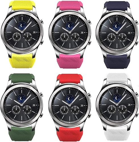 Bands for Samsung Gear S3 FrontierClassic Watch Silicone Bracelet, Sports Silicone Band Strap Replacement Wristband For Samsung Gear S3 Frontier  S3
