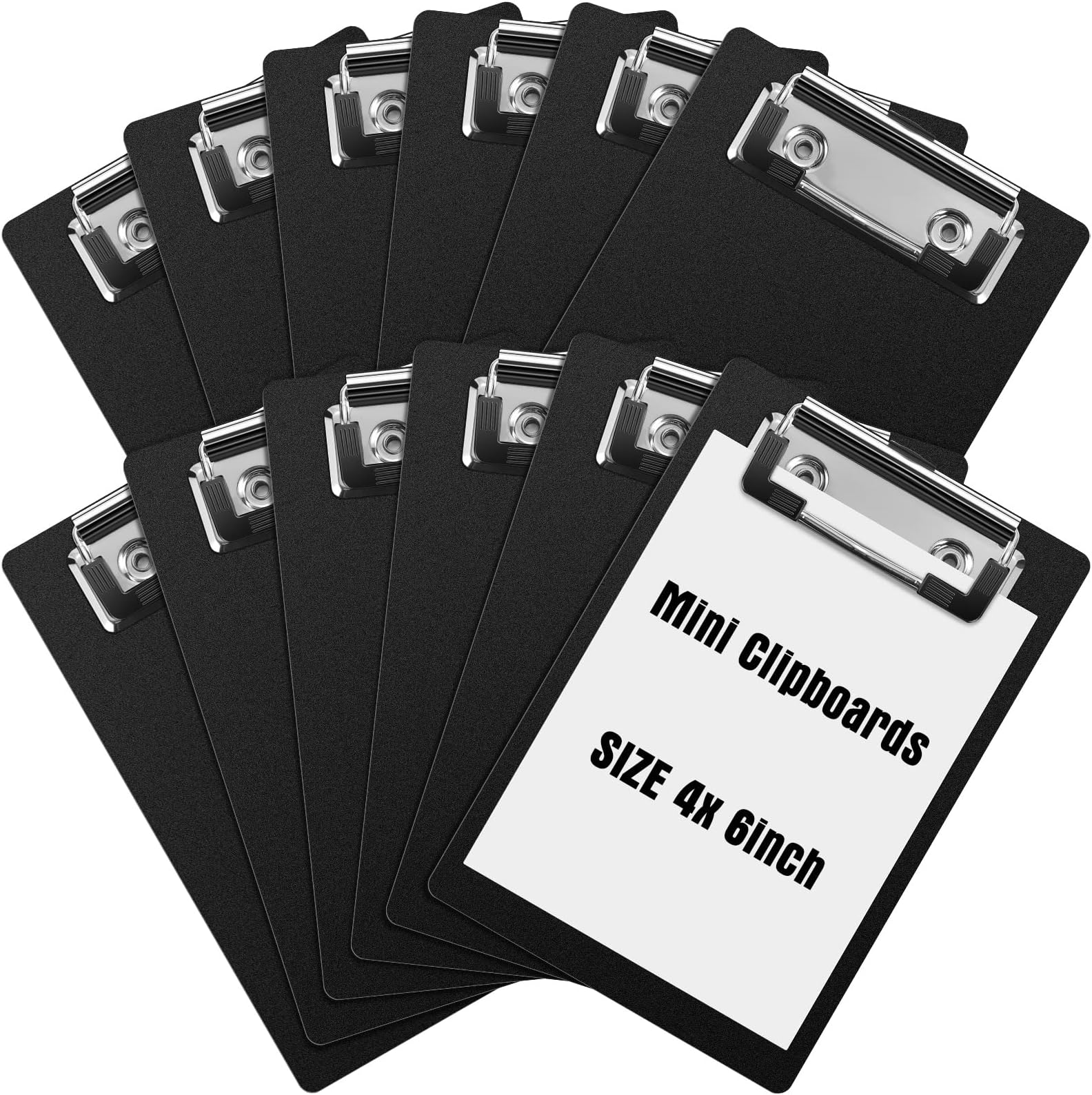 2 Pack Mini Clipboard, Small Clipboards, 4" x 6" Pocket