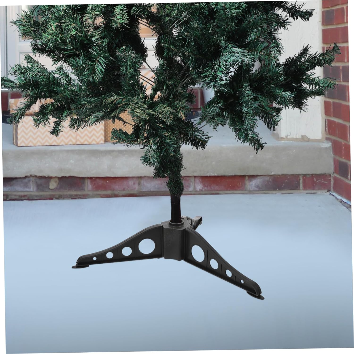 ERINGOGO 4Pcs Christmas Tree Stand Bracket Christmas Tree Support for Artificial Trees Stable Base Easy Assembly for Holiday Decorations