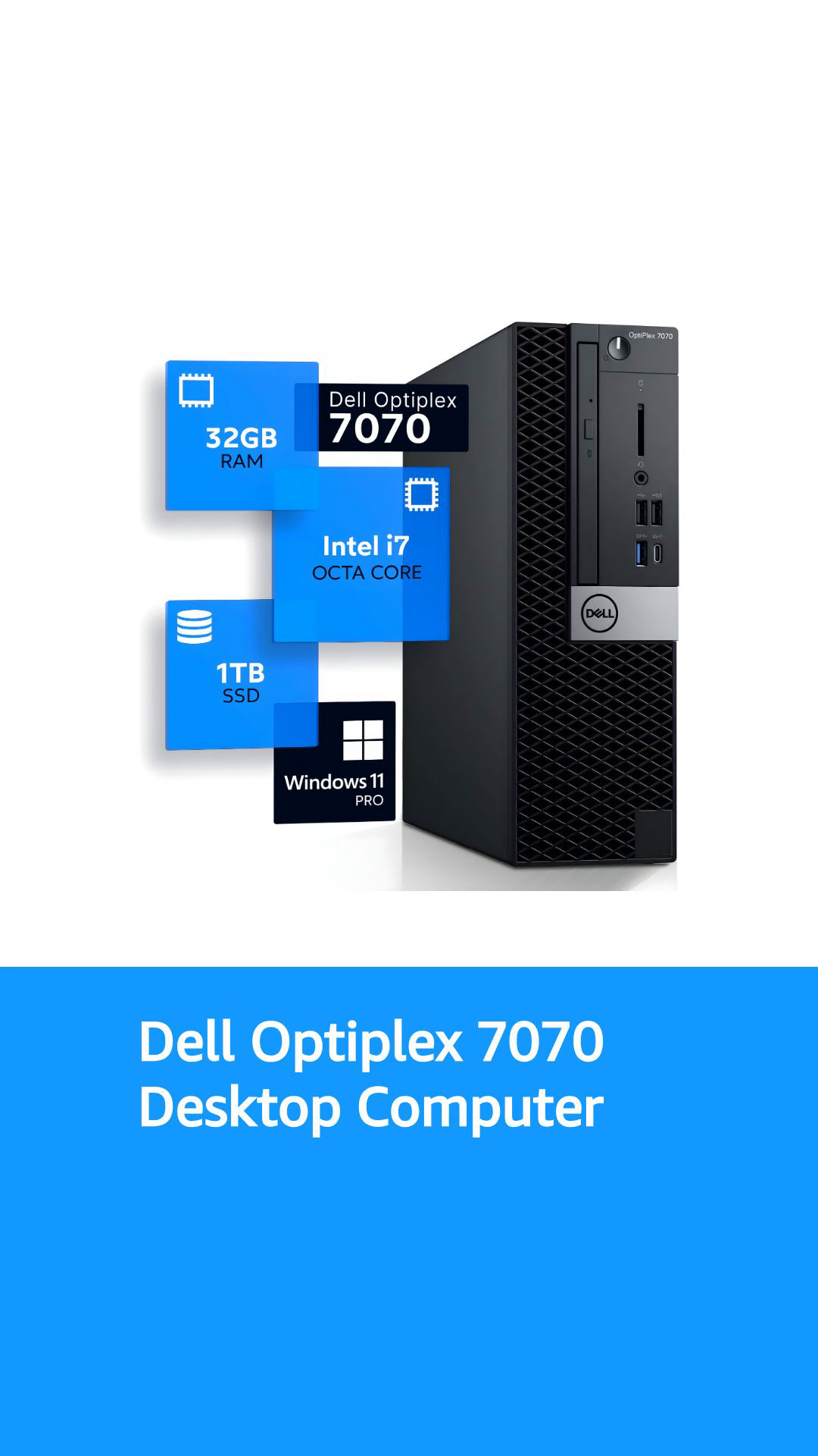 Dell Optiplex 7070 Desktop Computer | Hexa Core Intel i7 (3.4