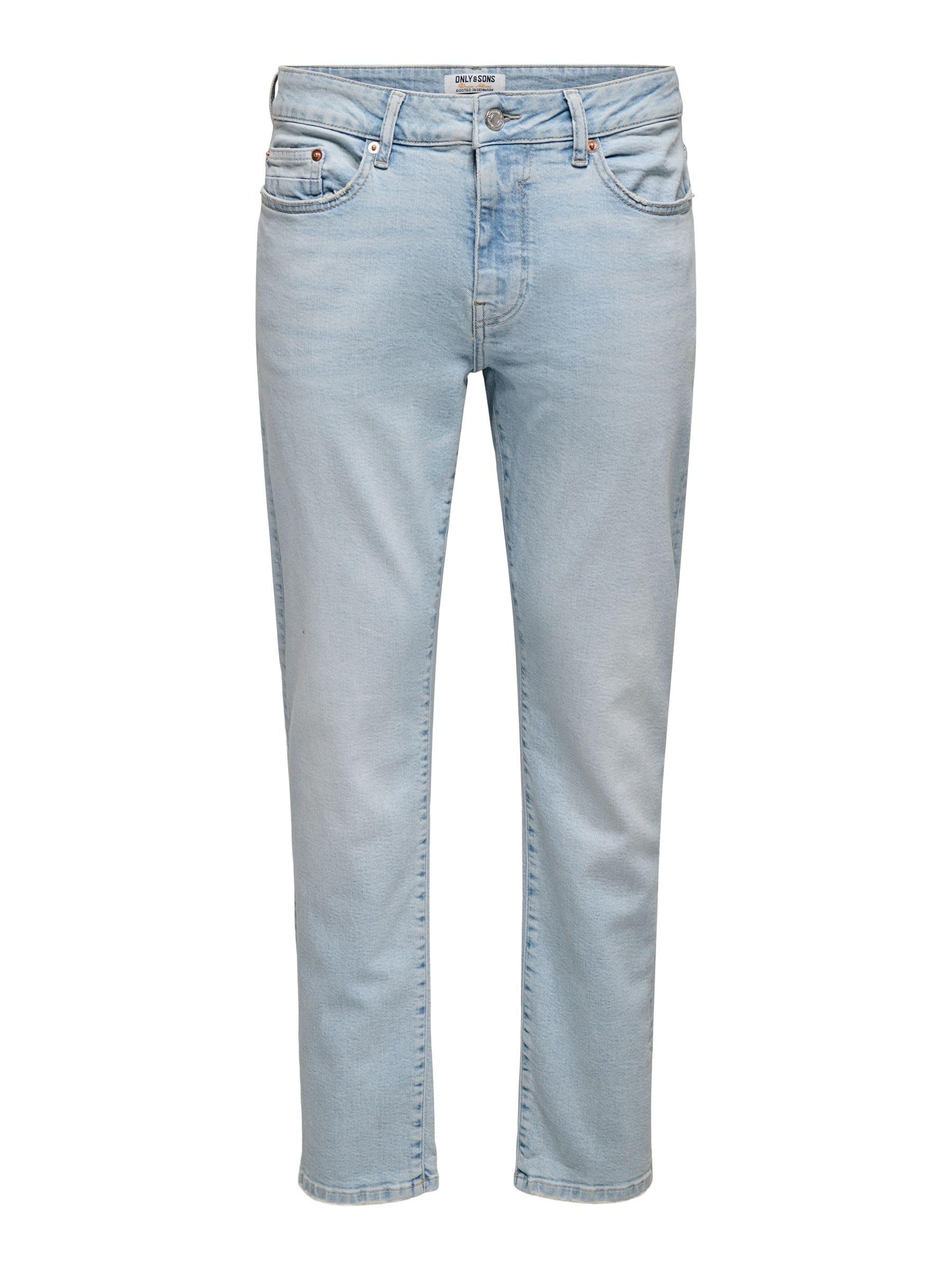 Only & Sons Herren Jeans ONSWEFT REG. Jax - Mid Waist - Regular Fit - Blau Grau