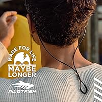 Vista 5 de Pilotfish Correa de silicona para lentes de sol de alta calidad, retenedor de lentes ajustable con diseño único de paso - Ajuste universal