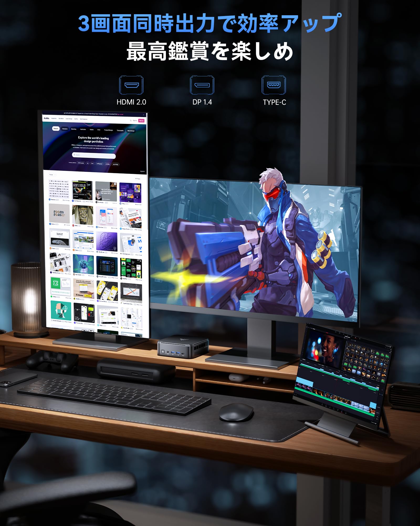 Amazon.co.jp: [Twice faster than 6650H/5825U] NiPoGi Mini PC AMD