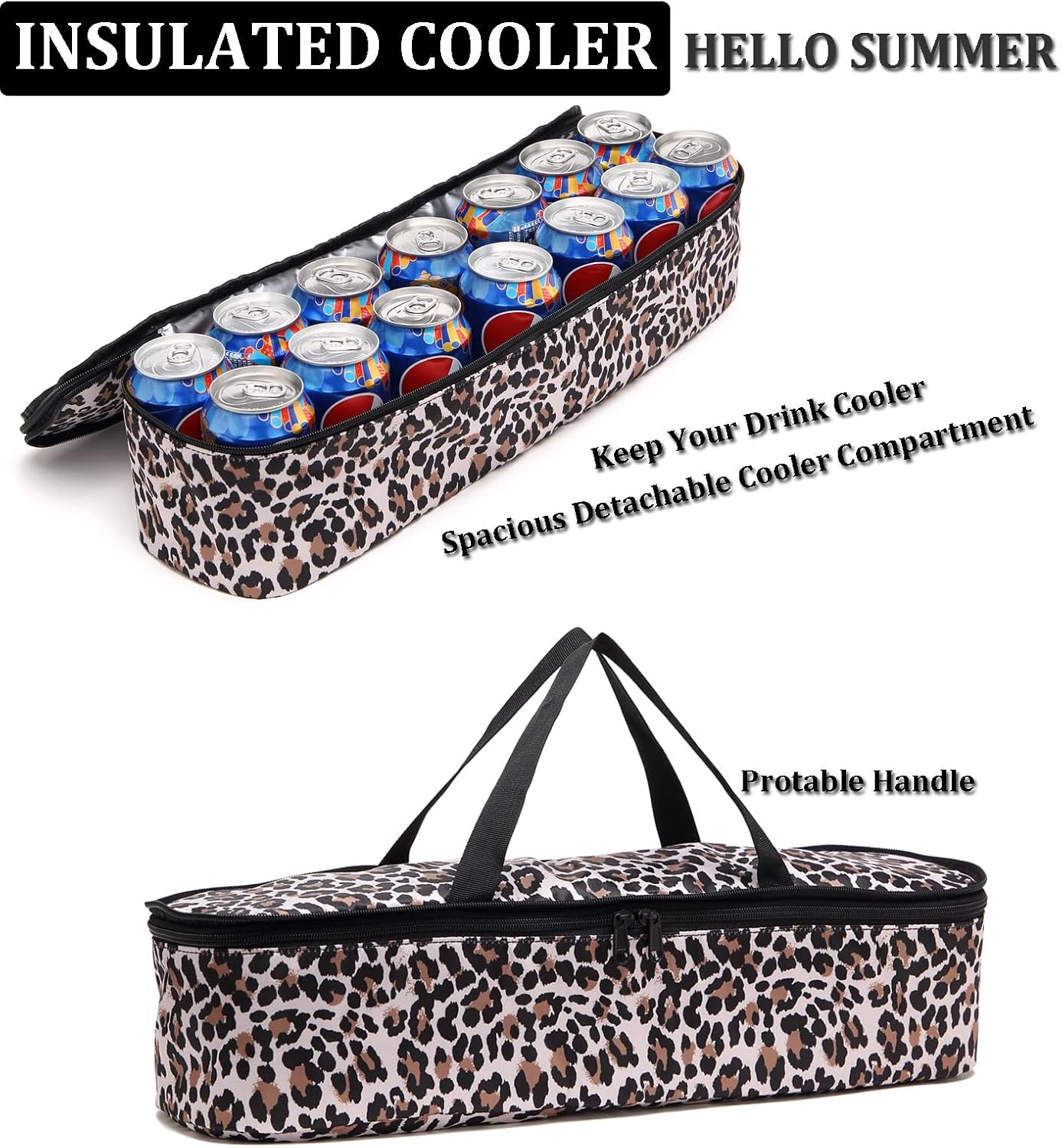 JIANYA Beach Bag Women Waterproof Sandproof Beach Tote Bags with Cooler Top Zipper Large Totes for Pool Travel Daily - Image 8