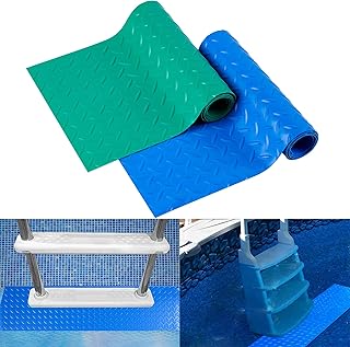 2 Rolls of Swimming Pool Ladder Mat - Protective Pool Ladder Pad Pool Step Mat with Non-Slip Texture Thickened