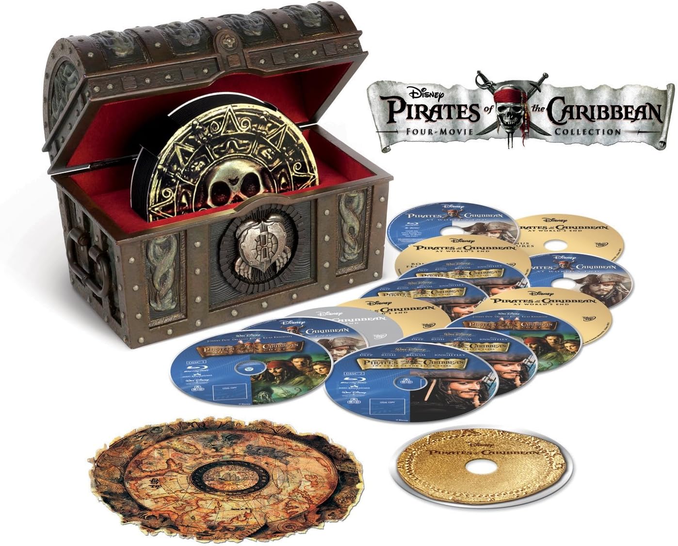 Pirates of the Caribbean: Four-Movie Collection (Blu-ray + Digital Copy)