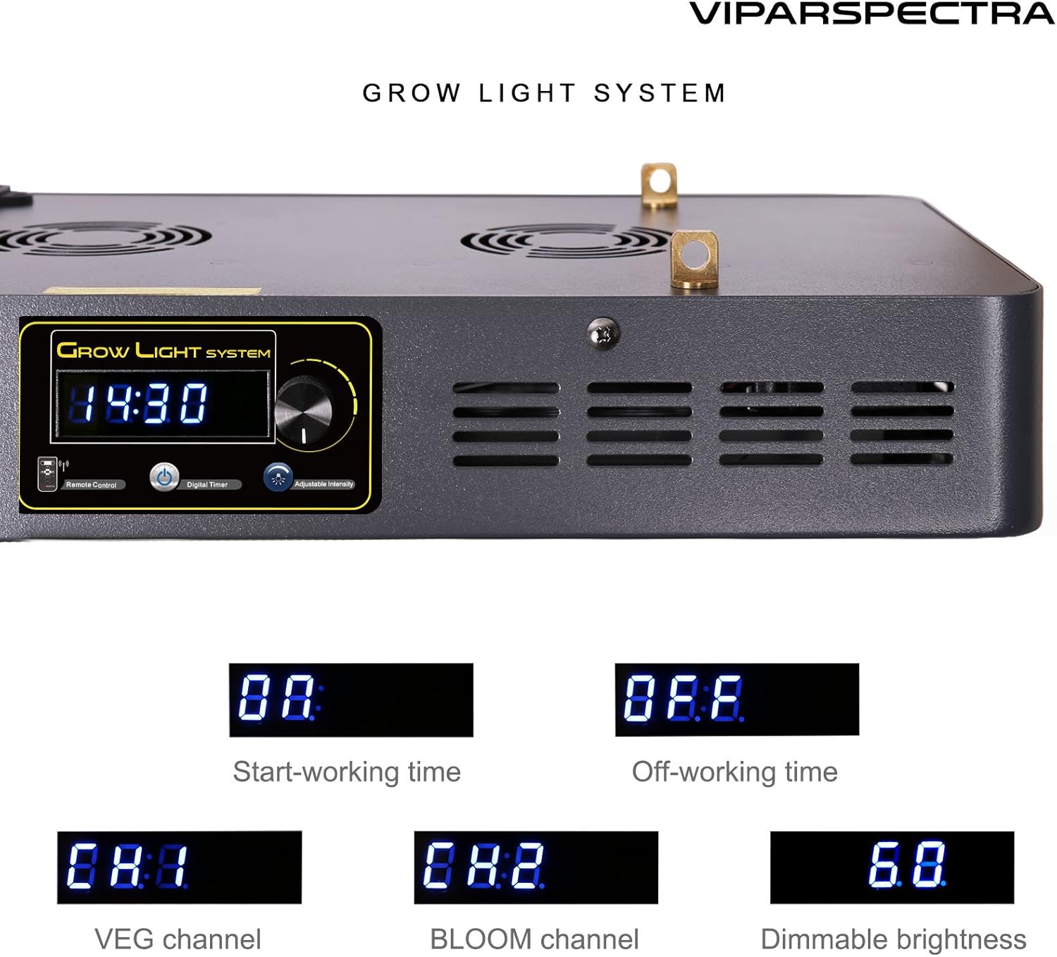 VIPARSPECTRA VT600 Grow Light System with display and controls
