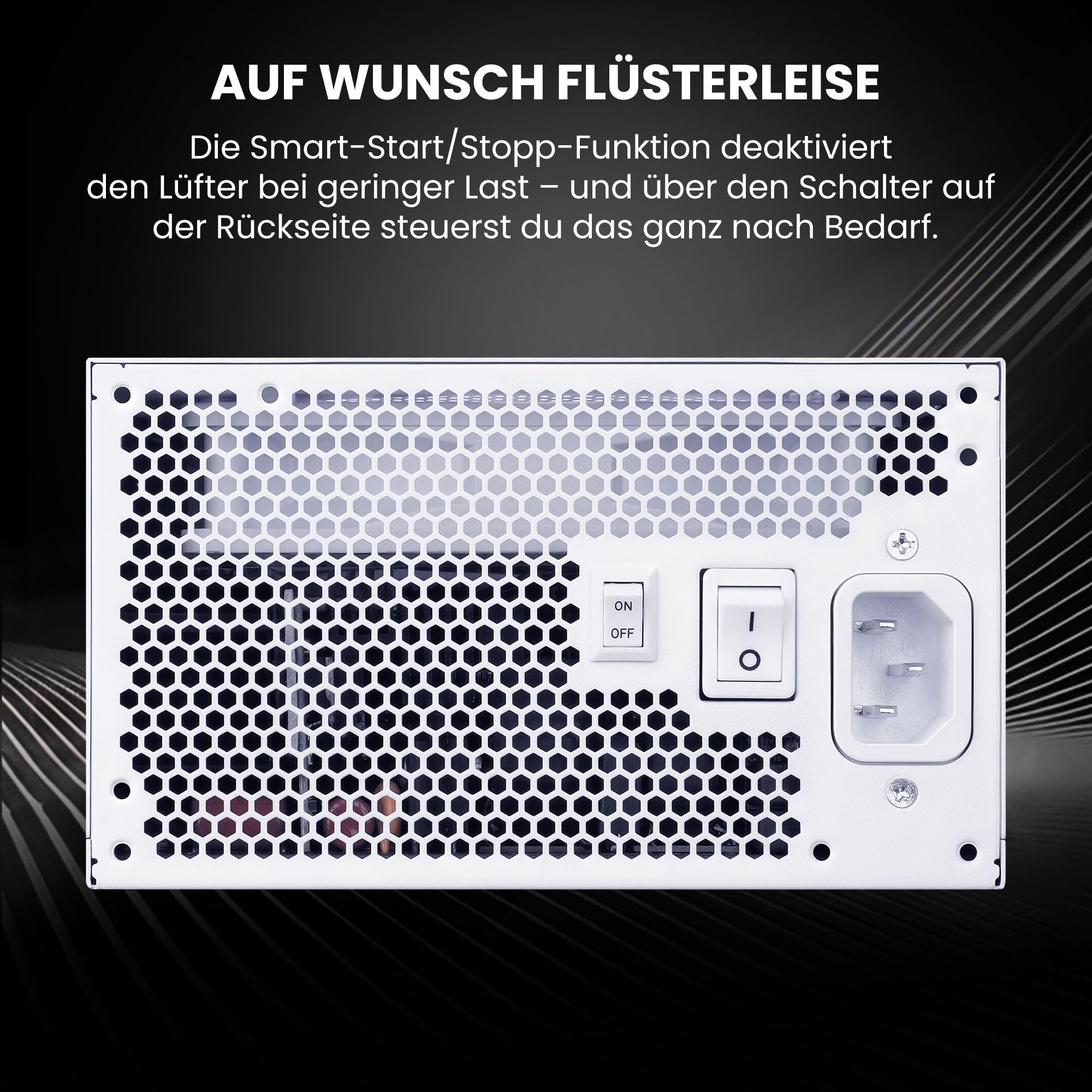 Lian Li SX0850P Netzteil – 850 W Weiß | 80 Plus Platinum Effizienz, Vollmodulare abnehmbare Kabel, ATX 3.1 & PCIe 5.1, Modernes & Leises Gaming-PC PSU