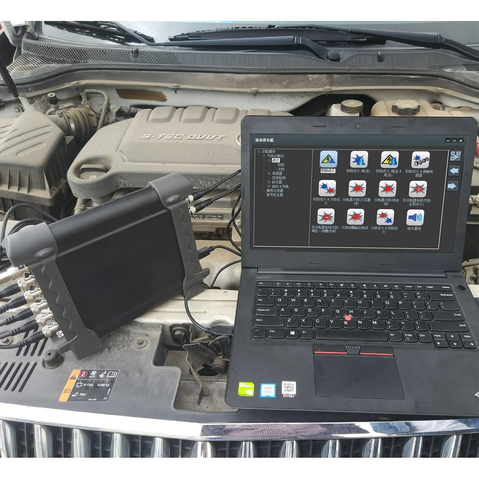 1008C 8-kanałowy samochodowy sprzęt diagnostyczny, oscyloskop diagnostyczny, programowalny generator sygnału, oscyloskop samochodowy 8 CH 2,4 MSA/s, 100 kHz