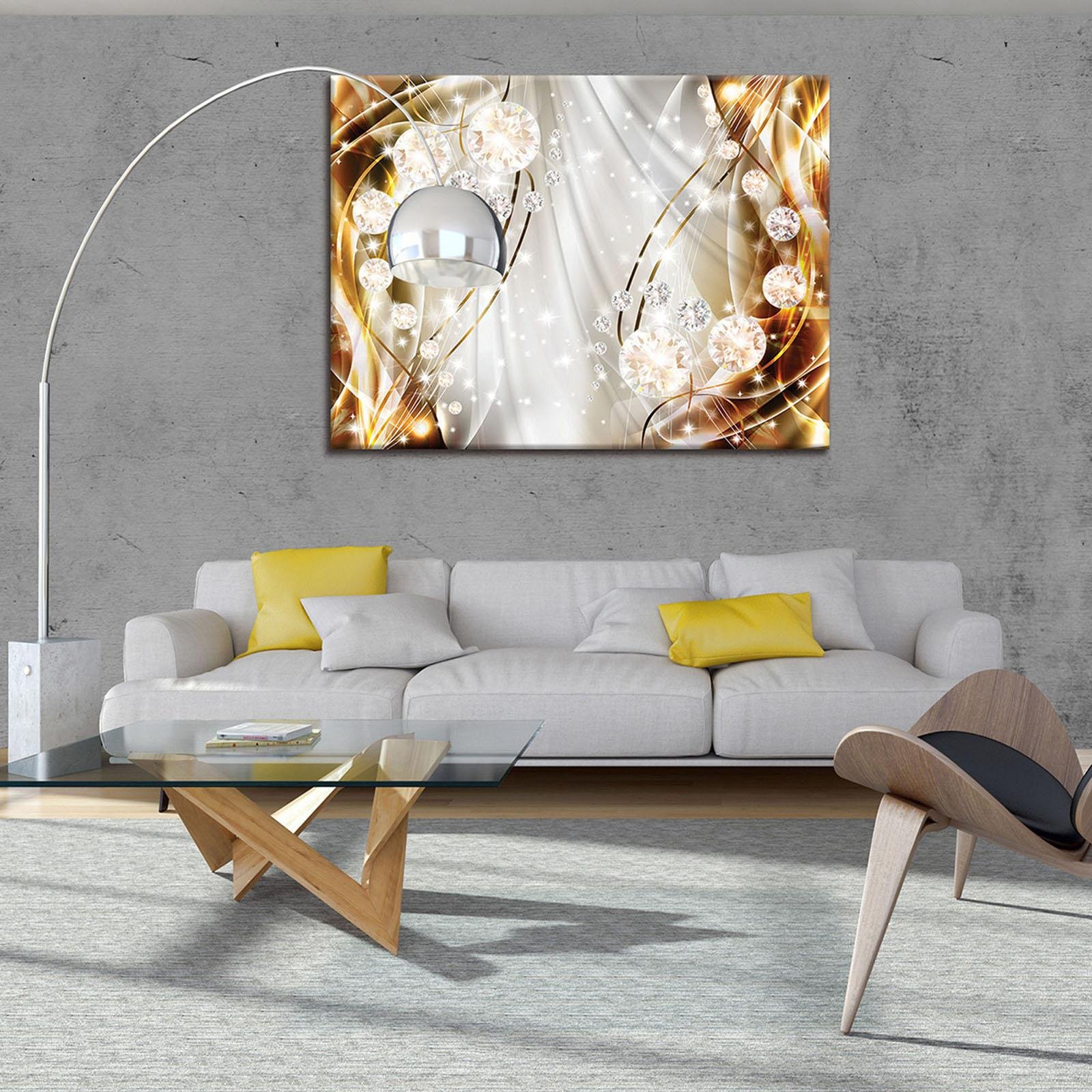 ForWall Cuadro en lienzo 100x75 cm | Diamanten, cuadros en lienzo, impresión sobre lienzo, formato: 100x75 cm (An x Al) - una pieza sobre lienzo Canvas