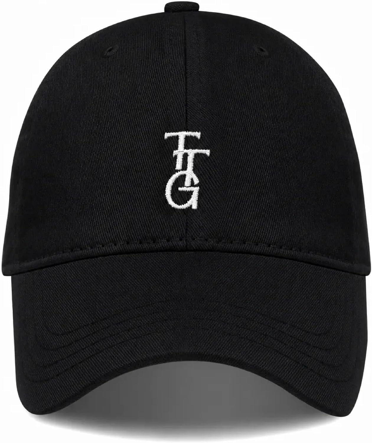 TTG Baseball Cap, Embroidered 6-Panel Unstructured Soft Crown Breathable Cotton Adjustable Hat for Men Women
