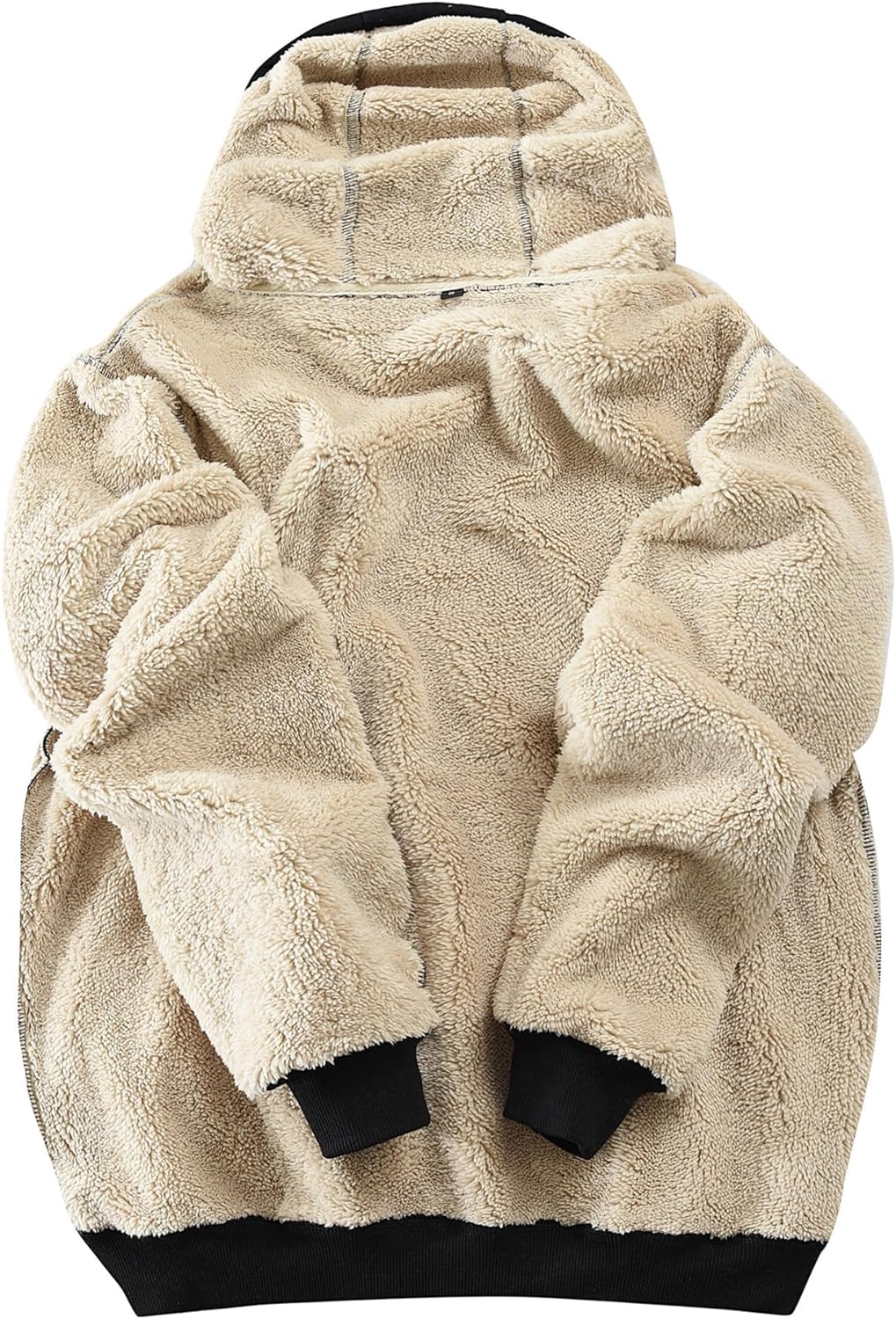 Gesean Men's Cotton Fleece Pullover Hoodie Long Sleeve Hooded Sweatshirt with Kangaroo Pocket - Image 2