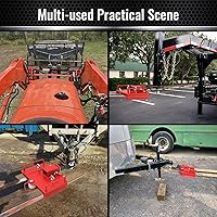 Vista 7 de Accesorio de enganche de remolque de montacargas con abrazadera para montacargas de 2 pulgadas, receptor de enganche de remolque de carretilla