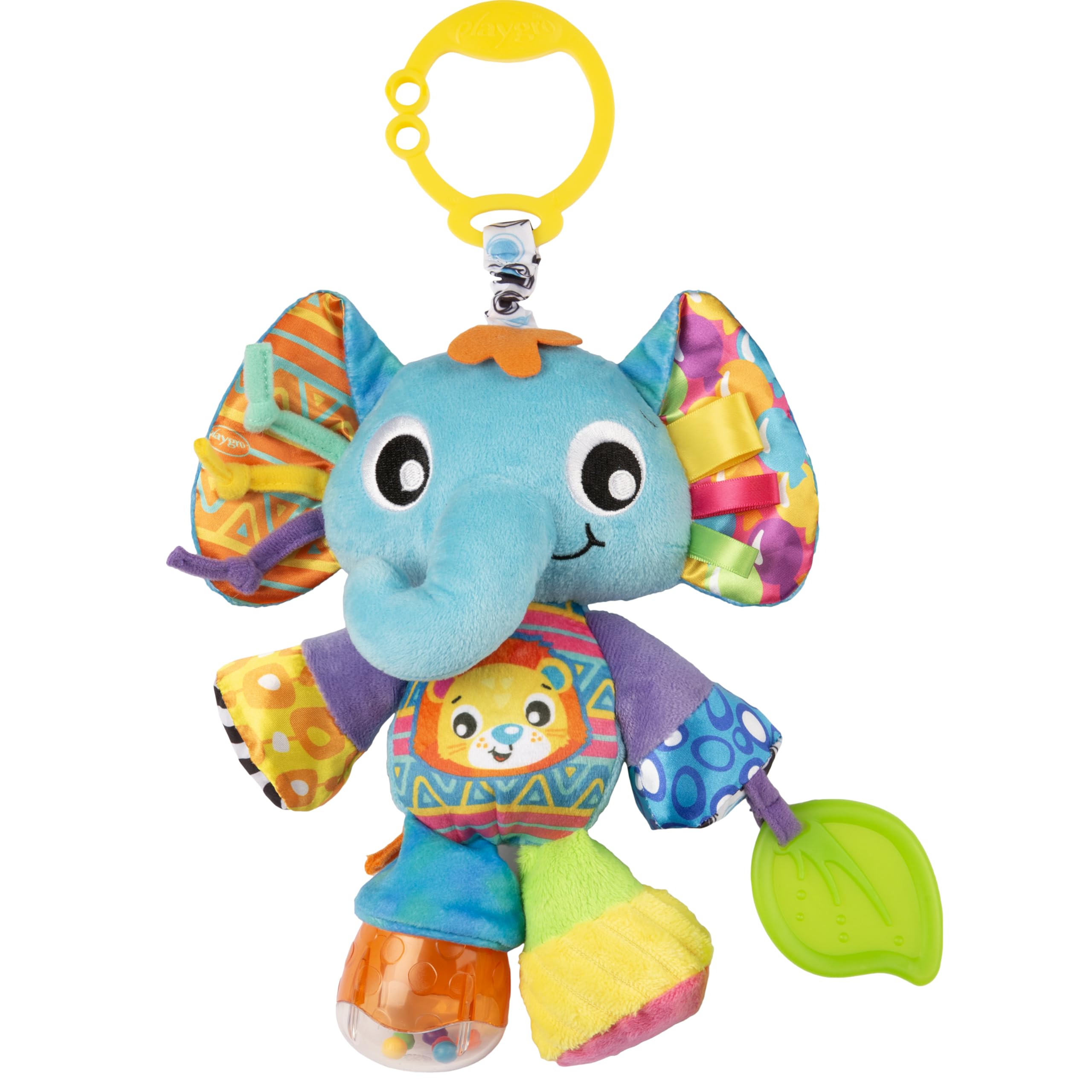 Playgro Activity Friend Elly Elephant, Toy for Babies, 0+ Months, Multisensory Toy for Infants, Learning and Stimulation