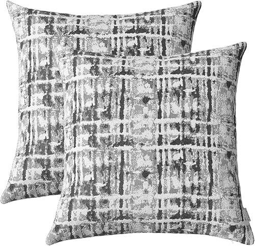 Miniatura 8 de Juego de 2 fundas de almohada decorativas de jacquard para sofá, 12 x 20 pulgadas, color azul marino