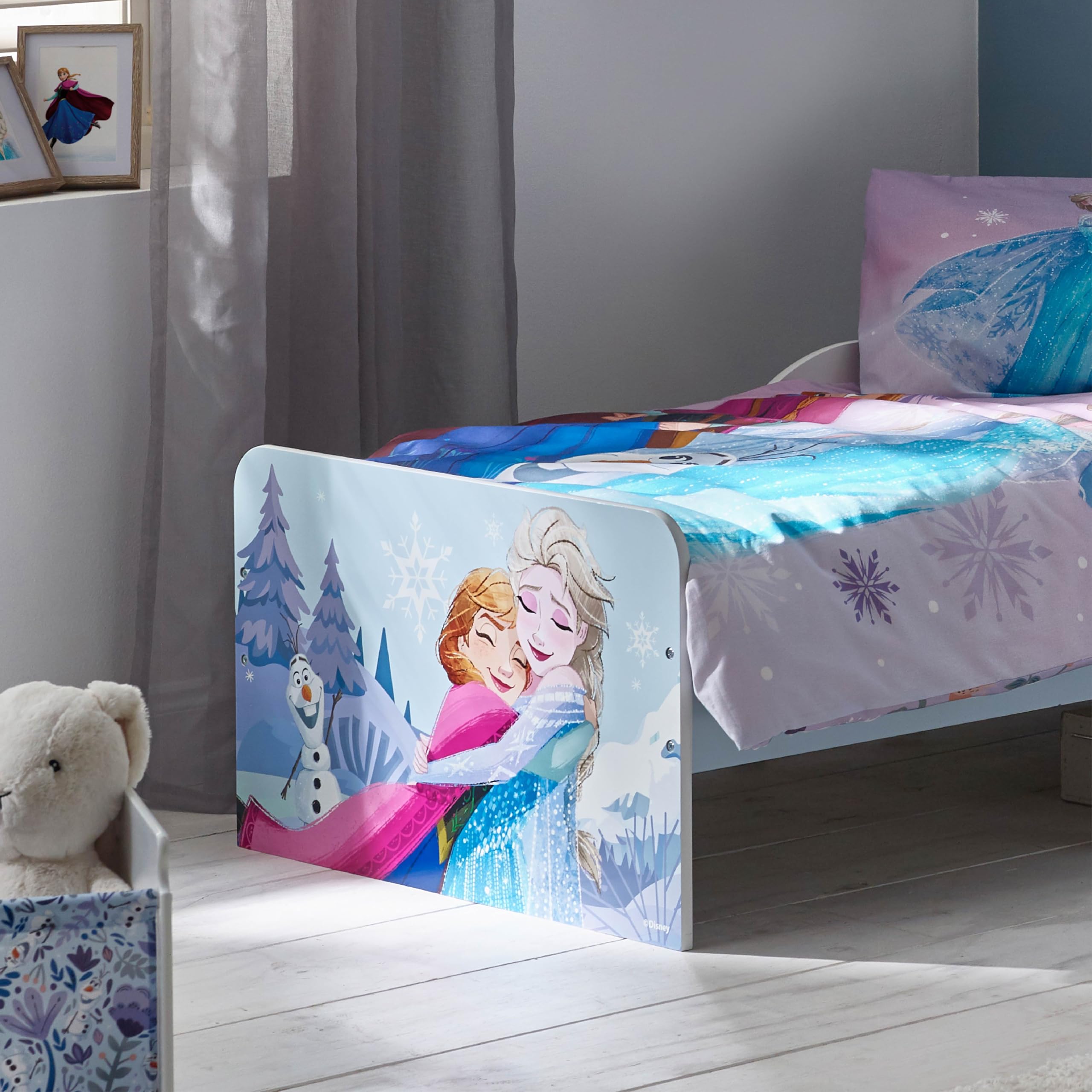 Disney Letto in Legno Elsa ed Anna Frozen