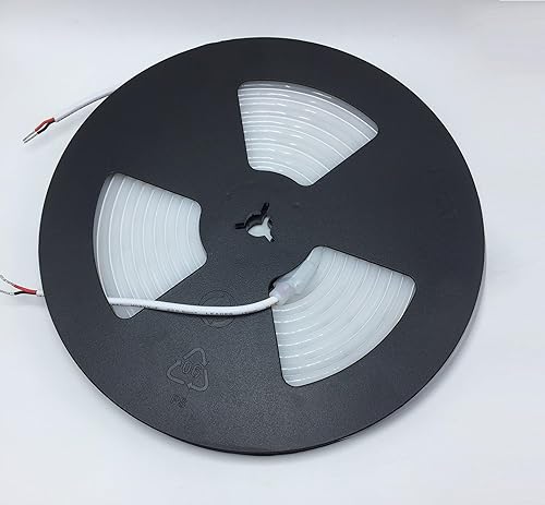 Miniatura 2 de DC12V 6500K - Cuerda de luz LED de neón de silicona blanca, impermeable para decoración de interiores y exteriores, letrero de bricolaje de 16.4 ft