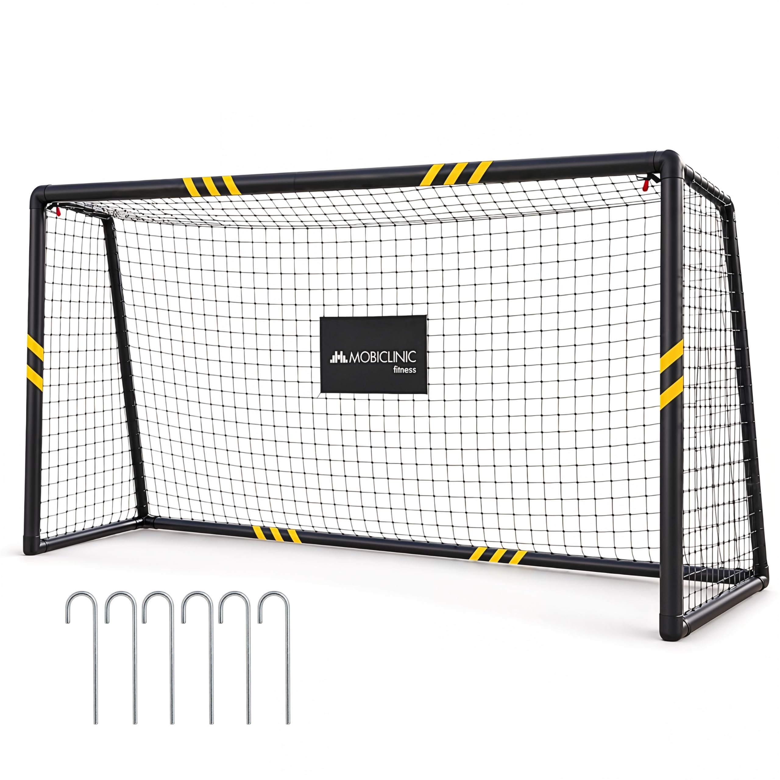 Mobiclinic®, Fußballtor, 240 x 160 x 85 cm, Netz mit Spannseil