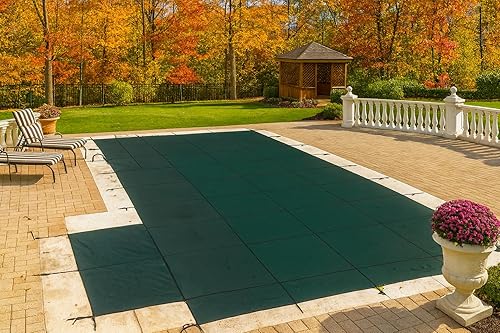 Vista 17 de WaterWarden Cubierta de seguridad sólida para alberca enterrada, cumple F1346 de la ASTM según UL, triple costura, con accesorios, 16 x 40 pies